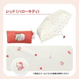 Wpc. Sanrio角色聯乘完全遮光遮熱晴雨兩用傘（紅色 Hello Kitty） 圖 12