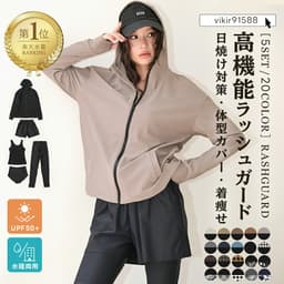 女裝連帽防曬泳衣套裝（5件套） 圖 6