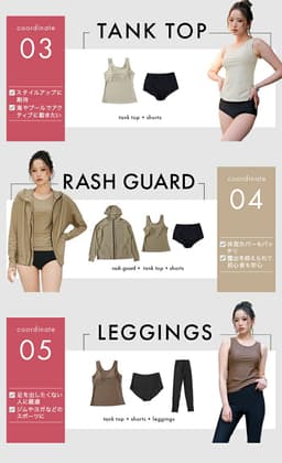女裝連帽防曬泳衣套裝（5件套） 圖 13