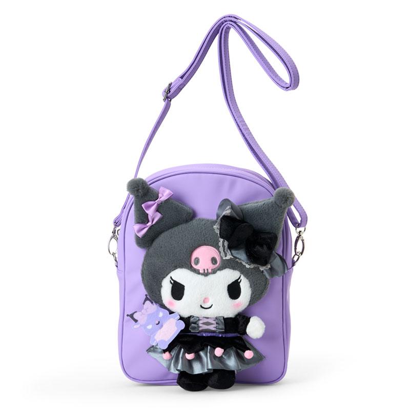 Kuromi 角色造型貼花斜揹袋（2026 Sanrio 角色大賞第4彈 穿搭系列） 圖 1