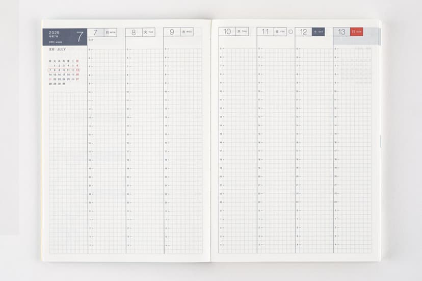 Hobonichi Techo 2026 手帳本體（替芯）Cousin [A5] 日文 avec 後期 1日1頁 7月 週一開端 圖 15