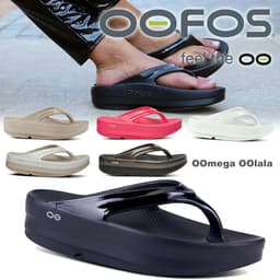 OOFOS OOmega OOlala 女裝恢復涼鞋 圖 1