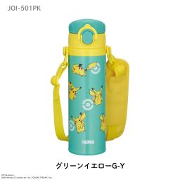 Thermos 寶可夢真空隔熱兒童移動馬克杯 500 毫升 JOI-501PK 兒童水瓶一鍵帶子包括暖/冷 3 圖 4