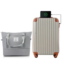 TANOBI T9088 輕量可登機行李箱 配備TSA鎖、USB充電口及杯架 圖 60
