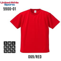 United Athle 5900-01 男裝吸水速乾短袖T恤 圖 59