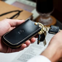 Porcorosso 日本製真皮四連拉鏈智能鑰匙包 圖 34