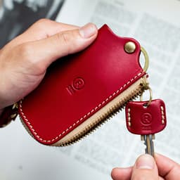 Porcorosso 日本製真皮四連拉鏈智能鑰匙包 圖 10
