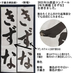 野菊 半切條幅紙 (100張) 漢字書法練習用紙 特厚口 圖 5