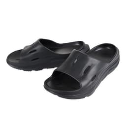 HOKA 男女裝 Ola Recovery Slide 3 黑色涼鞋 圖 1
