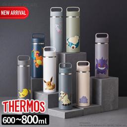2026 新產品寶可夢 THERMOS 真空隔熱移動馬克杯 600 毫升/800 毫升 JOW-600PK 圖 1