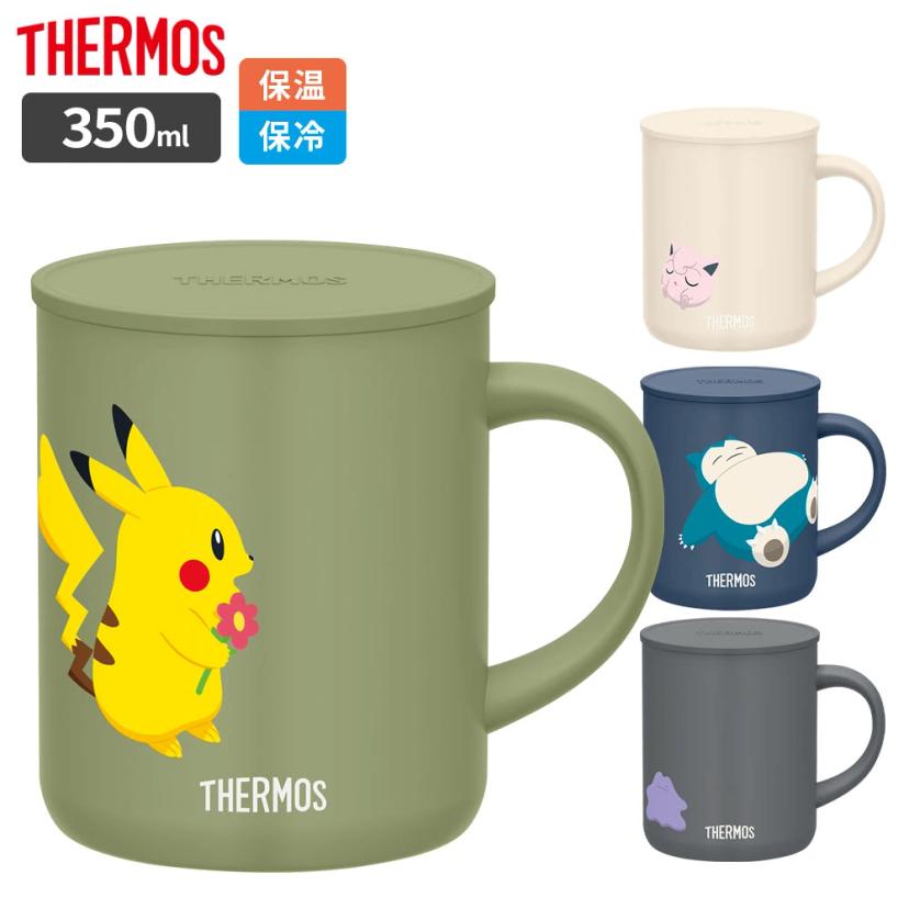 Thermos 真空保溫杯 350ml JDG-351PK (神奇寶貝) | THERMOS 保溫杯 保溫杯 保溫杯 時尚帶蓋 可愛不鏽鋼 圖 1