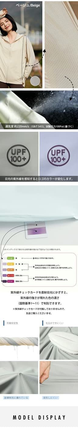 防UV接觸冷感連帽外套 圖 11