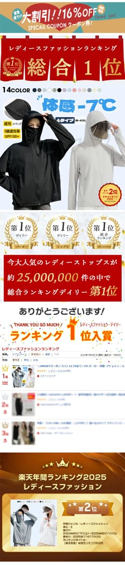 防UV接觸冷感連帽外套 圖 18