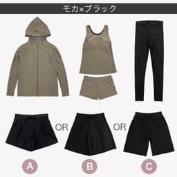 Dearcolon rs005set5 修飾體型連帽防曬泳衣5件套裝（連打底褲） 圖 35