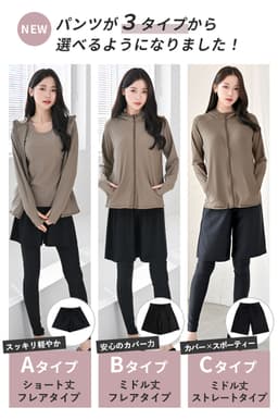 Dearcolon rs005set5 修飾體型連帽防曬泳衣5件套裝（連打底褲） 圖 3