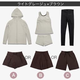 Dearcolon rs005set5 修飾體型連帽防曬泳衣5件套裝（連打底褲） 圖 42