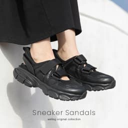 welleg 65021 免提厚底魔術貼女裝運動涼鞋 圖 20