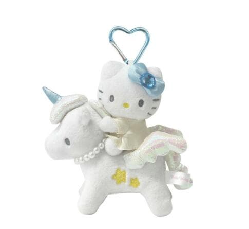 Sanrio Characters Hello Kitty 高級毛公仔吊飾(天馬)