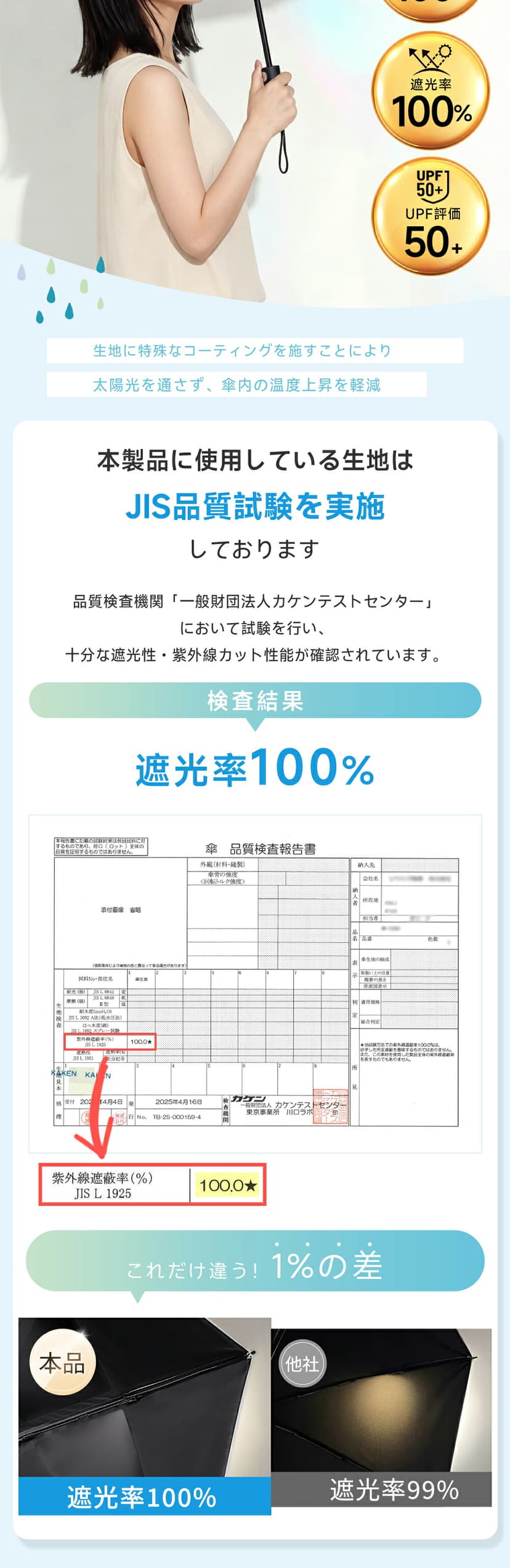 NADAS 形狀記憶自動開合晴雨兼用摺疊傘(6骨) 圖 10