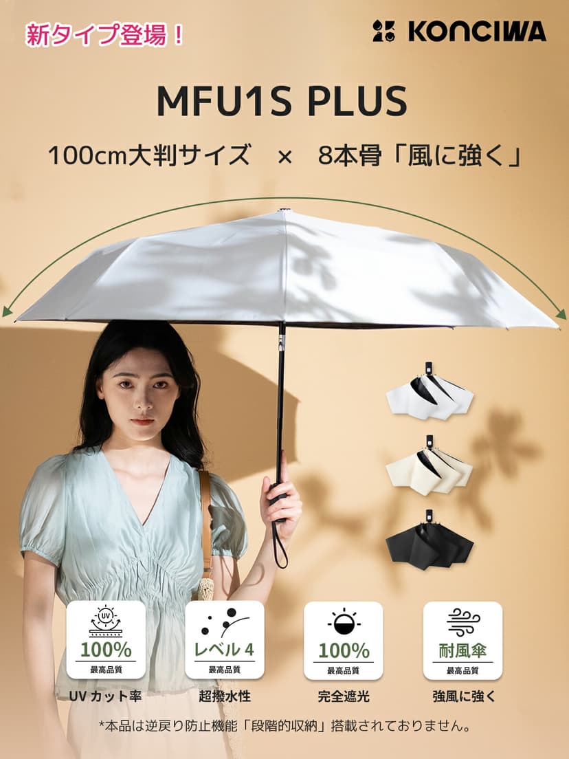 KONCIWA MFU1S Air 碳纖維自動開收摺疊遮陽傘 圖 13