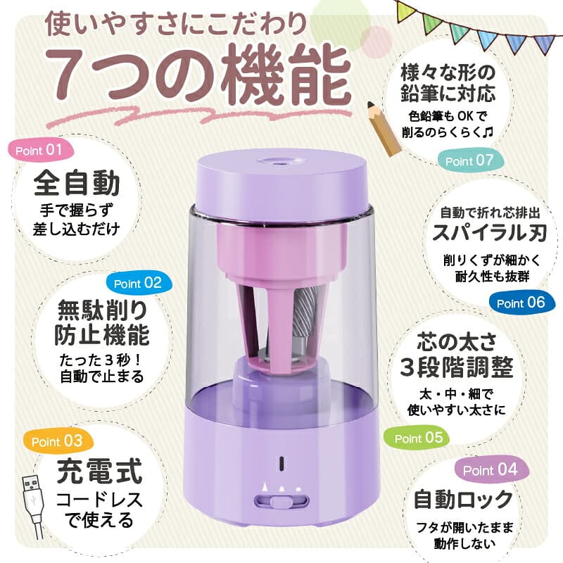 充電式電動鉛筆刨 QFP01 圖 26