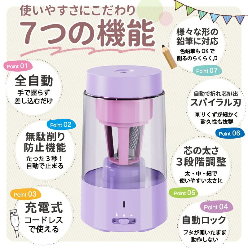 充電式電動鉛筆刨 QFP01 圖 5