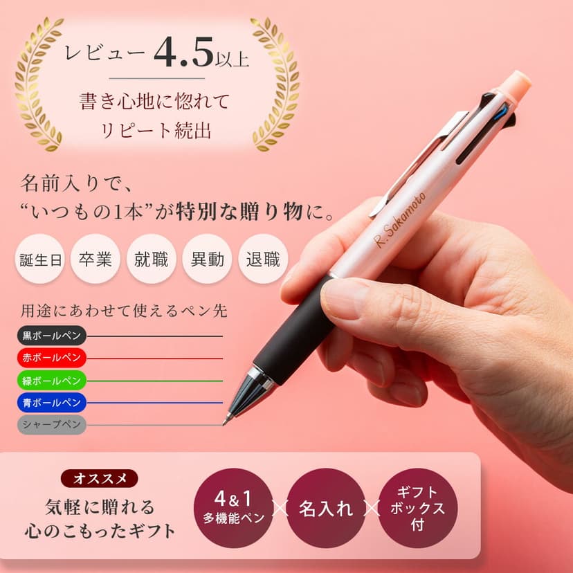 三菱鉛筆 Jetstream 4&1 多色多功能原子筆連鉛芯筆 MSXE5-1000(可選0.5/0.7/0.38mm) 圖 3
