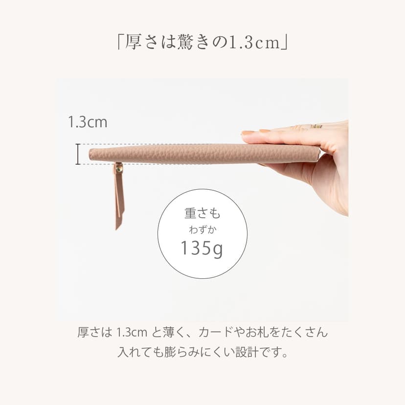 RafiCaro 真皮纖薄長銀包 圖 4