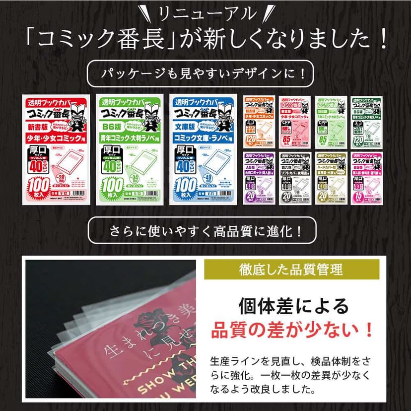 漫畫番長 透明書套 新書版/B6版/文庫版等多尺寸 圖 4