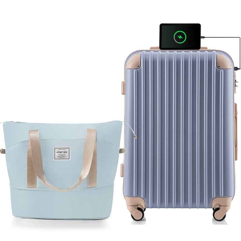 TANOBI T9088 輕量可登機行李箱 配備TSA鎖、USB充電口及杯架 圖 68