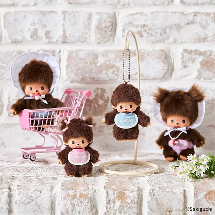 Monchhichi Babychichi 鎖匙扣毛公仔(可選男仔或女仔) 圖 9