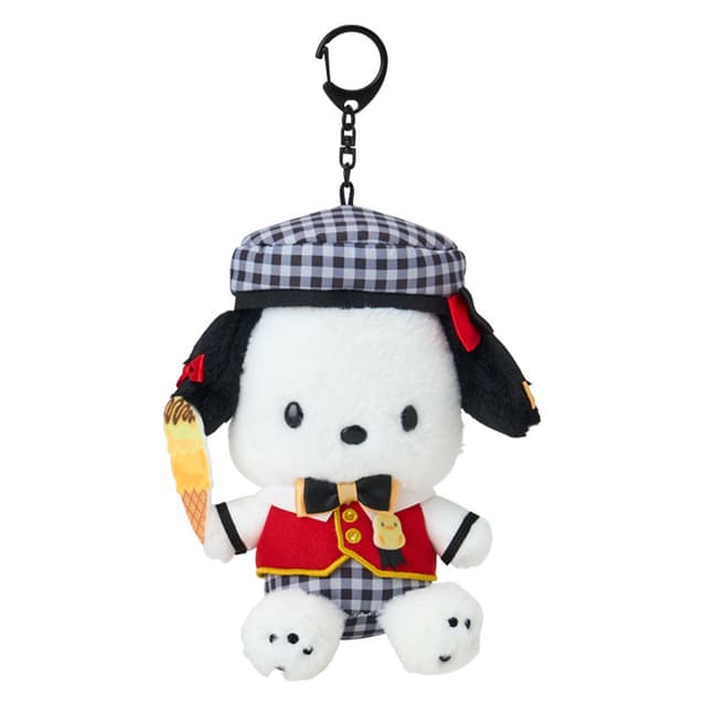 Pochacco 毛公仔吊飾(2026年Sanrio角色大賞第4彈 Sanrio穿搭系列)