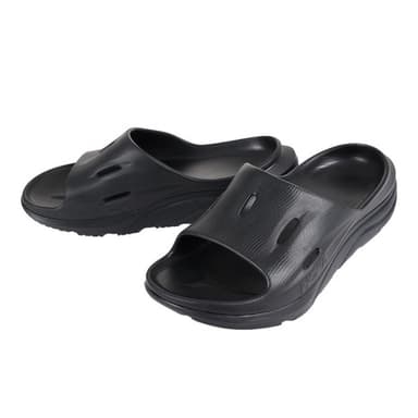 HOKA 男女裝 Ola Recovery Slide 3 黑色涼鞋
