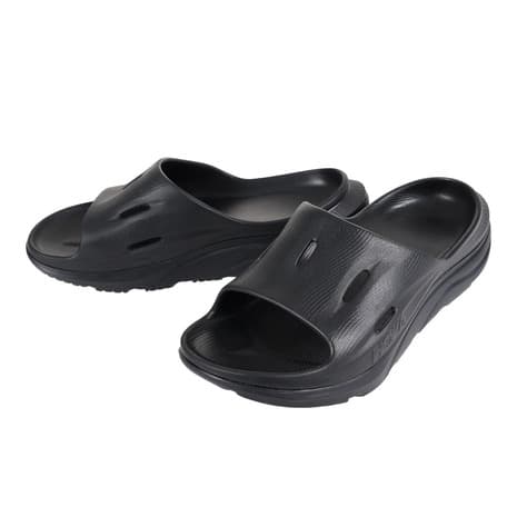 HOKA 男女裝 Ola Recovery Slide 3 黑色涼鞋