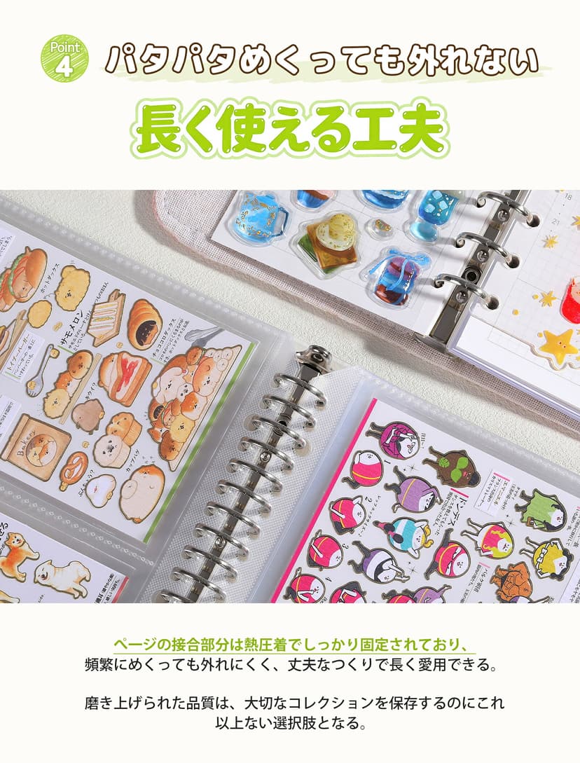 AGPTEK 高透明 A4 貼紙收納內頁(3口袋) 圖 7