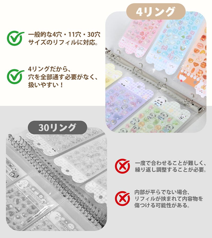 AGPTEK 高透明 A4 貼紙收納內頁(3口袋) 圖 17