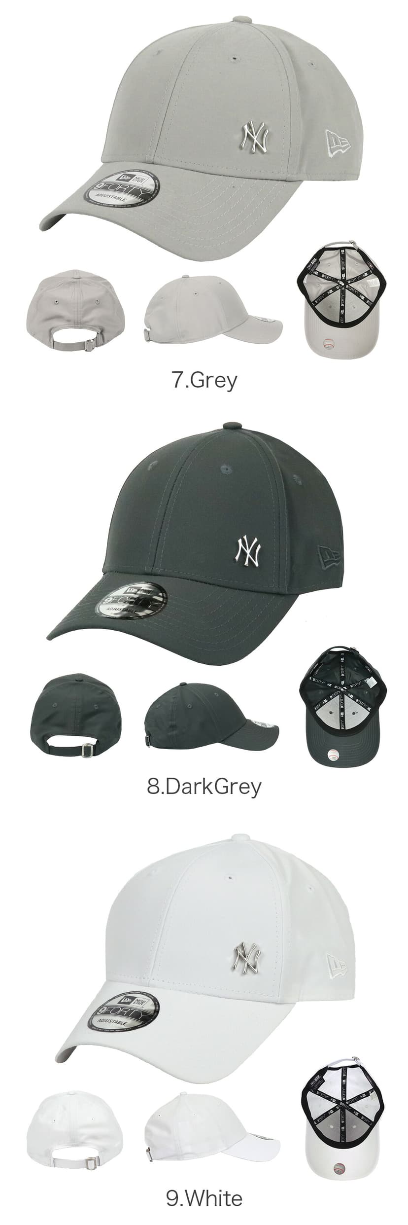 New Era 9FORTY FLAWLESS 金屬標誌紐約洋基隊棒球帽 圖 23