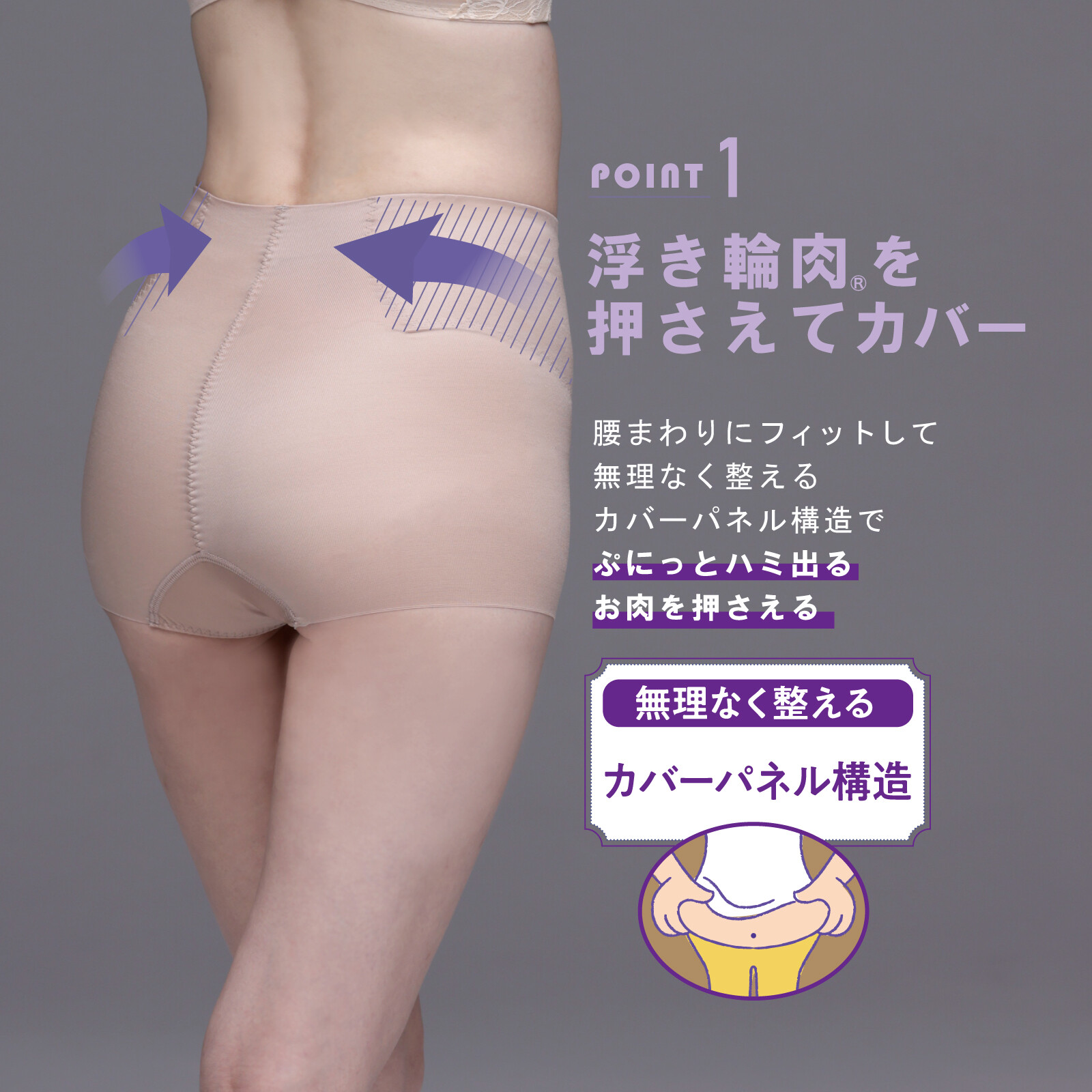 LUCIAN Waist Cover Short Light 腰腹包覆塑身褲 短款 圖 3