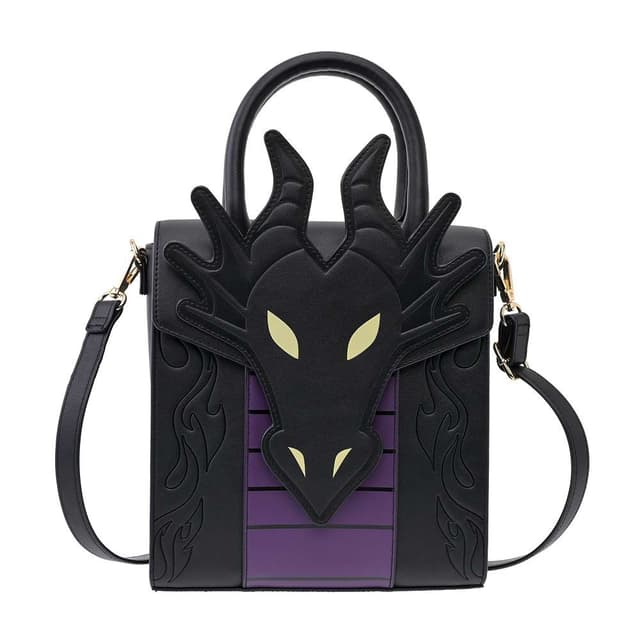 DISNEY VILLAINS 黑魔後龍造型 2用側揹袋 蓄光設計