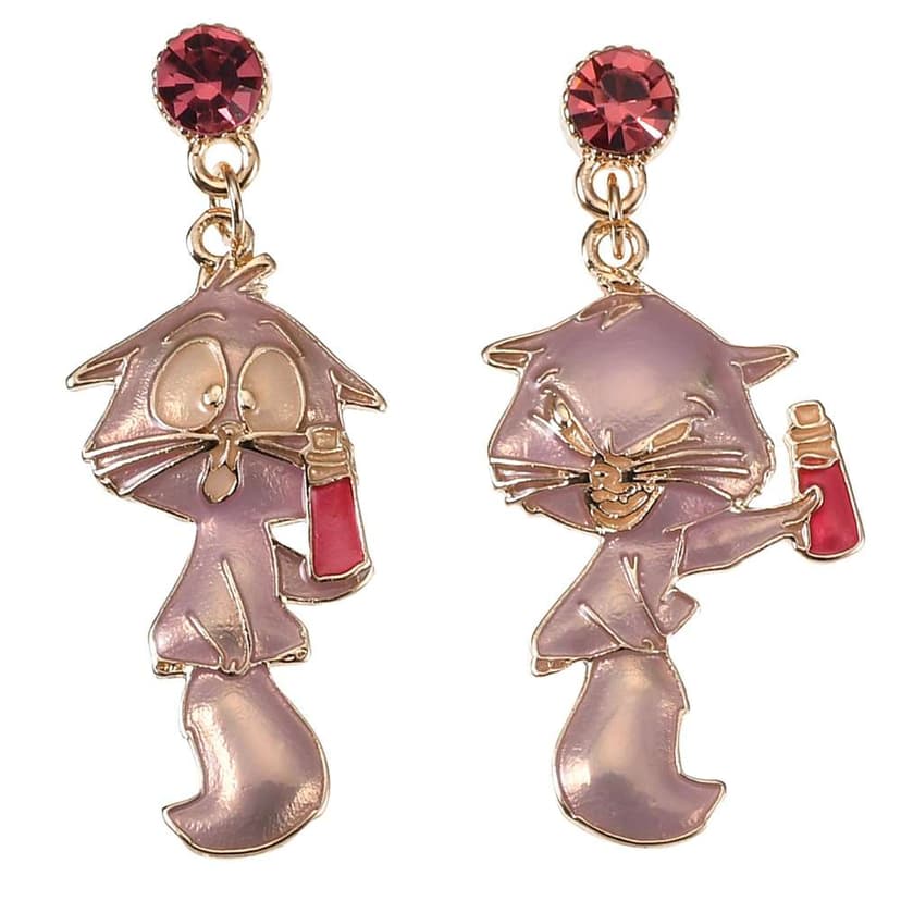 Disney Villains 伊絲瑪貓不對稱搖擺耳環