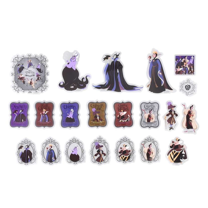 Disney Villains 透明可重貼貼紙合集
