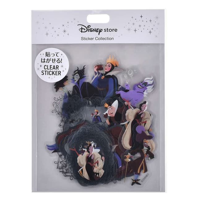 Disney Villains 透明可重貼貼紙合集