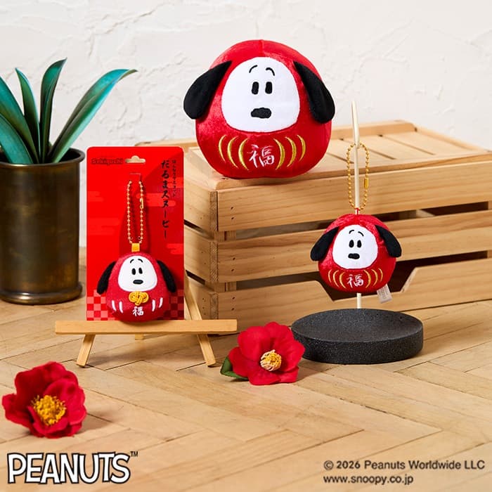 達摩Snoopy 和風吉祥公仔