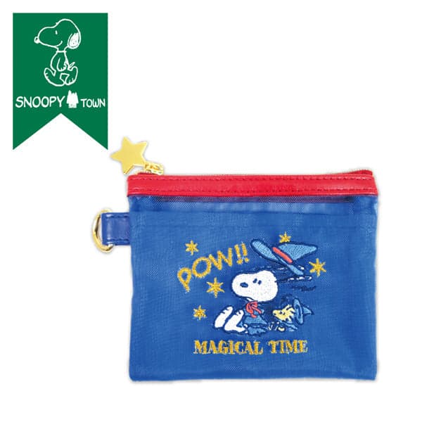 Snoopy 刺繡網面收納袋 S(MAGICAL HALLOWEEN)