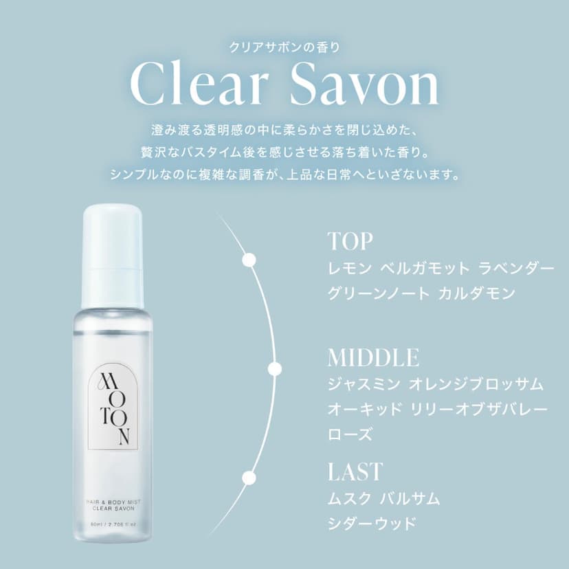 MOTON 髮絲與身體香氛噴霧