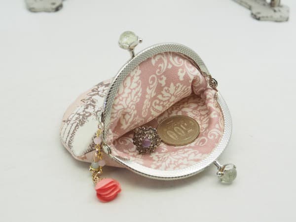 gonta Toile de Jouy Montpellier 粉紅4 圖案 金屬扣散銀包(金屬框8.5厘米)