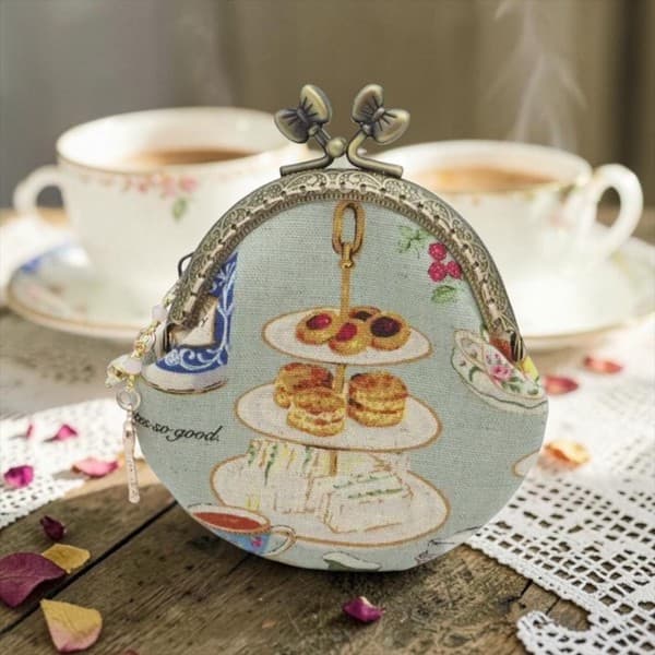 「Afternoon Tea♡薄荷」金屬扣散銀包(金屬框寬度8.5厘米)
