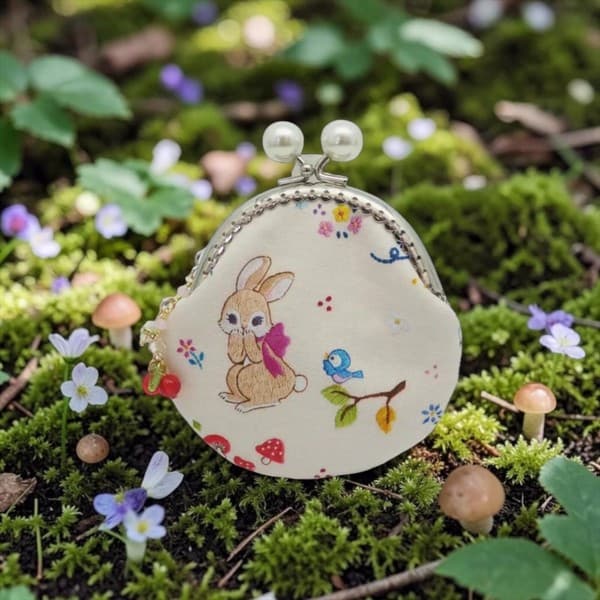 gonta 童話森林動物圖案3 金屬扣散銀包(金屬框8.5厘米)