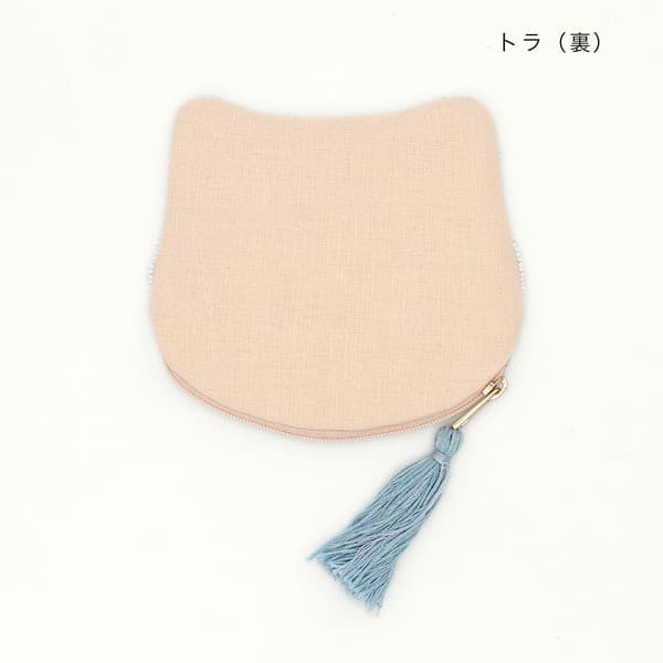 貓咪刺繡珠片散銀包