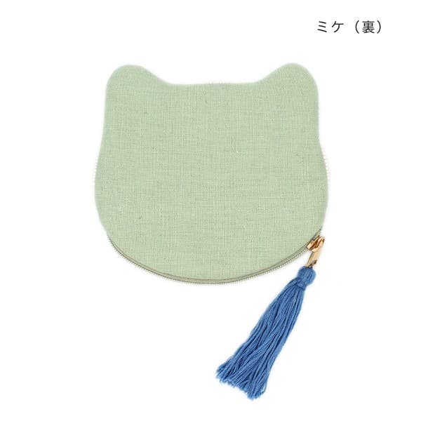 貓咪刺繡珠片散銀包